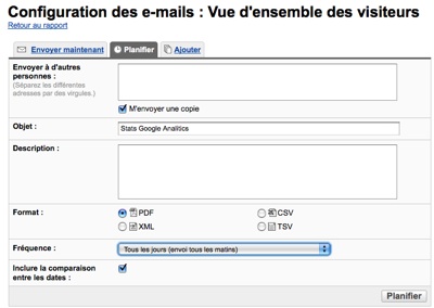 analytics 1 Comment recevoir vos statistiques Google Analytics par mail