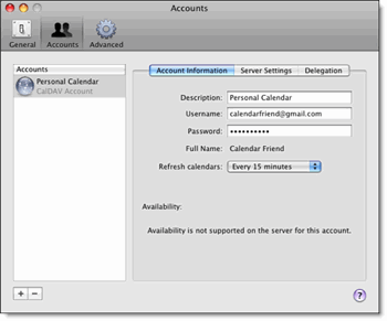 ical-caldav Synchronisez Google agenda avec iCal gratuitement [Mac]