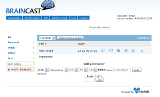 braincast BrainCast votre dictaphone version Web2.0
