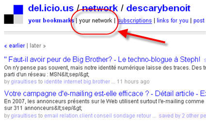 delicious net Comment partager vos bookmarks avec un groupe 1ère partie