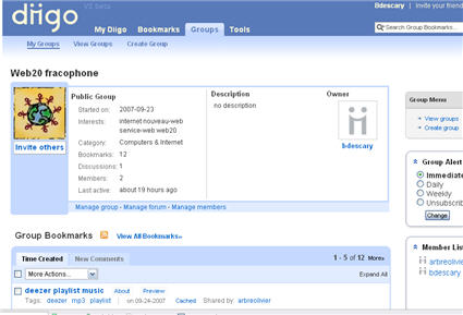 diigo101 Comment partager vos bookmarks avec un groupe, 3ème partie