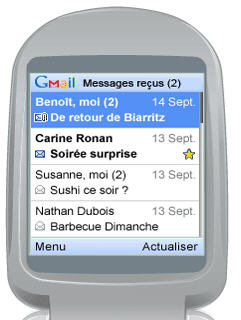 gmailmobilefr GMail est maintenant ouvert à tous