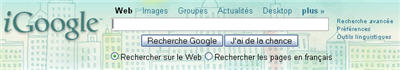 igoogle IGoogle et les Gadgets!