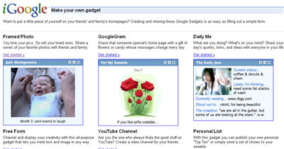 igoogle2 IGoogle et les Gadgets!