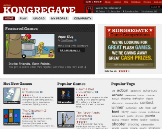 kongregate Kongregate, le YouTube du jeu en flash