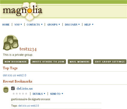magnolia1 Comment partager vos bookmarks avec un groupe, 3ème partie