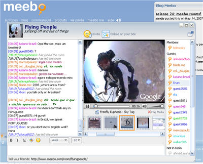 meebochat Meebo lance les meebo rooms
