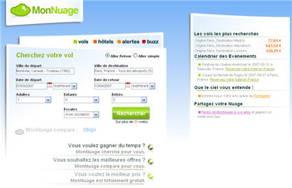 monnuage5 MonNuage vous aide à préparer votre voyage au meilleur prix
