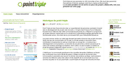 pointtriple2 Point Triple, une association de passionnés du nouveau Web