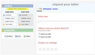 questionform questionform le sondage en version Web2.0