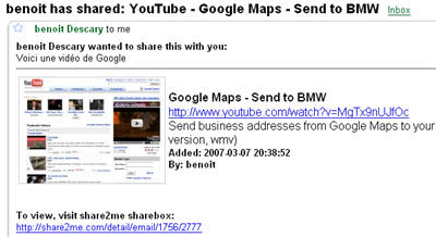 share2me1 Partagez vos découvertes Web avec Share2Me