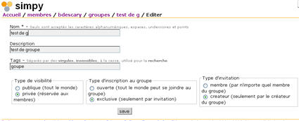simpy101 Comment partager vos bookmarks avec un groupe, 3ème partie