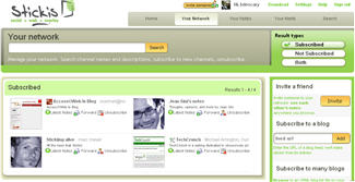stickis1 Stickis, surfez sur le Web avec vos blogues favoris