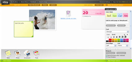 stixy stixy1 Stixy, le babillard Web2.0