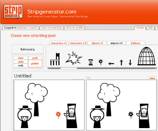 stripgenerator1 Stripgenerator, créez un blogue de bandes dessinées