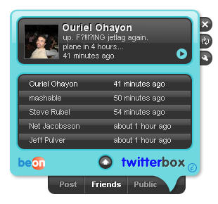 twitterbox Twitterbox un super widget pour les utilisateurs de Twitter