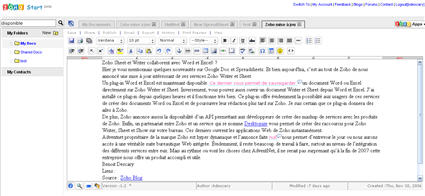 zohostart1 Zoho Start, un grand pas vers la création d’une suite bureautique Web