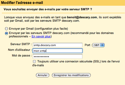 gmail smtp Comment transformer Gmail en système de messagerie professionnel