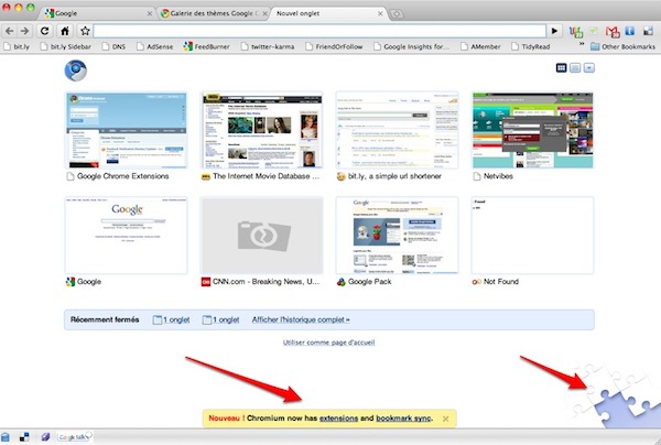 chrome extensions1 Google sapprêterait à lancer un répertoire de modules pour Chrome