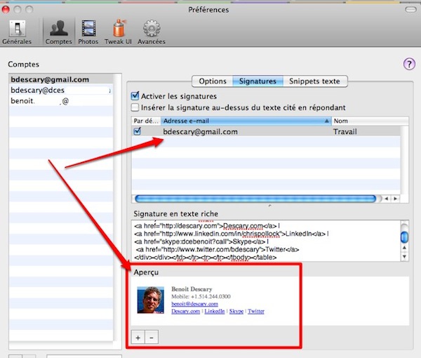 mailplane 1 Mailplane: signatures HTML, glissez déposez vos images dans un message et mode hors ligne [Mac]