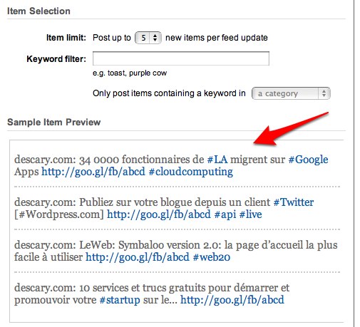 feedburner-twitter-2 feedburner twitter 21 Feedburner publie automatiquement vos billets sur Twitter!