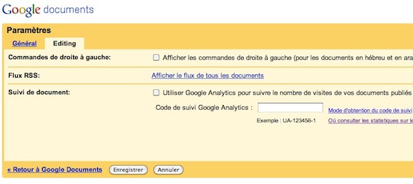 google documents analytics 9 astuces pour Google Documents