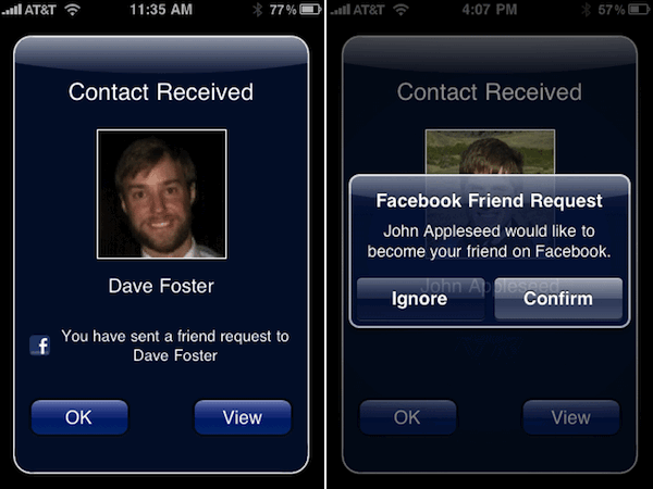 bump bump Bump: amitié instantanée sur Facebook