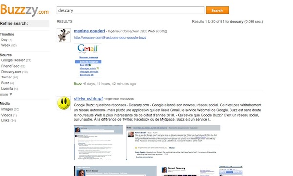 buzzzy buzzzy Buzzzy: Faites une recherche sur Google Buzz sans posséder de compte