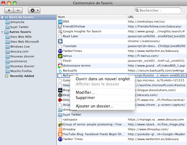 chrome mac 1 Google Chrome Mac: les modules et le gestionnaire de favoris sont enfin ajoutés