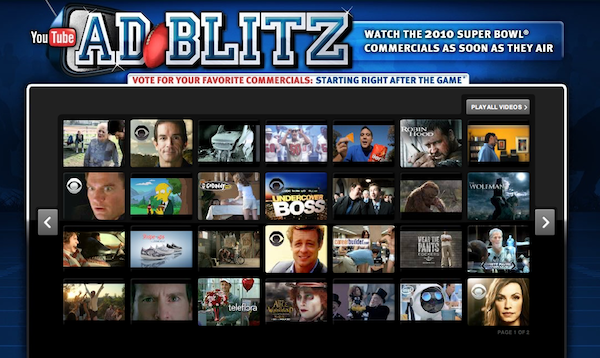 super bowl pub Super Bowl : toutes les pubs sur YouTube!