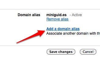comment ajouter des alias de noms de domaine