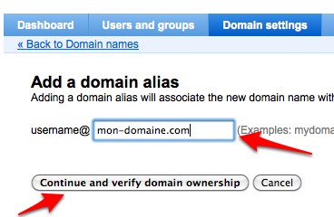 comment ajouter des alias de noms de domaine