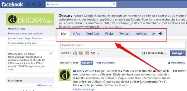 page facebook 2 6 astuces pour créer une page Facebook pour votre blogue ou entreprise