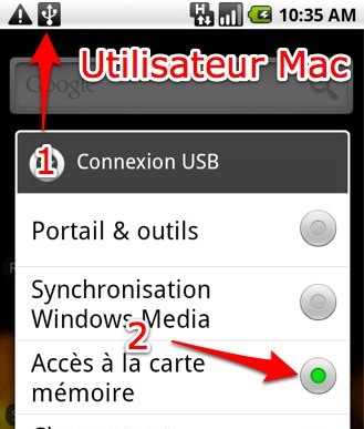 USB USB Android: comment faire une capture d’écran