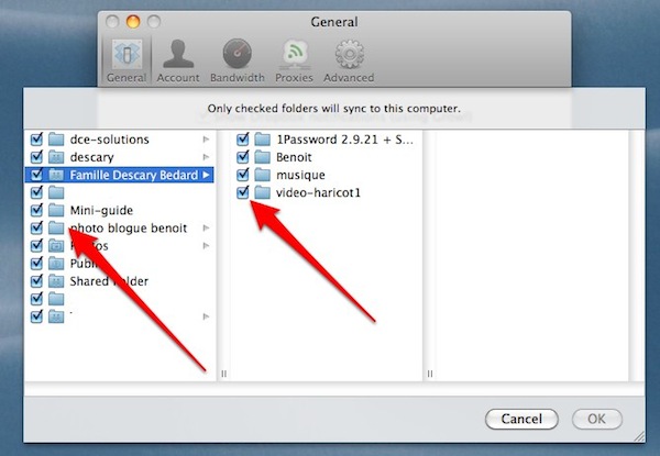 dropbox-dossiers dropbox dossiers Dropbox: synchronisez les répertoires de votre choix!