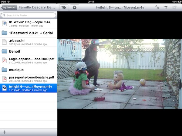 dropbox ipad 2 Dropbox pour iPad