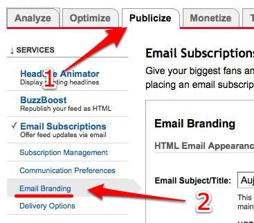 feedburner Feedburner: affichez le nombre de billets dans l’en tête de votre newsletter