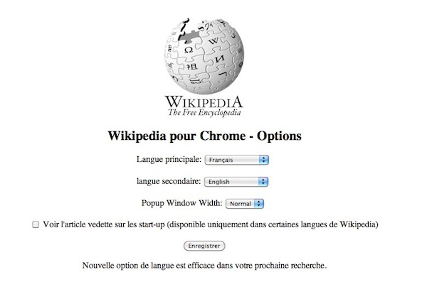 wikipedia compagnon Wikipedia Companion intègre Wikipédia à Google Chrome