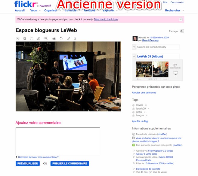 mise à jour de la page photo