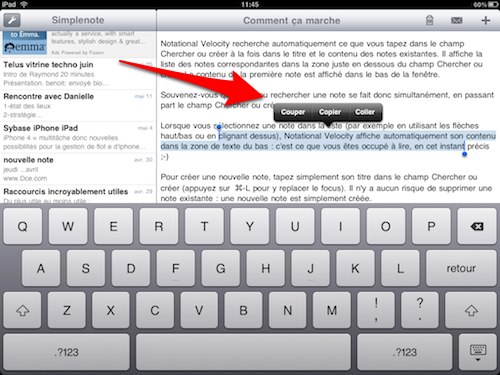 ipad-copier-coller ipad copier coller 10 astuces pour votre iPad 2