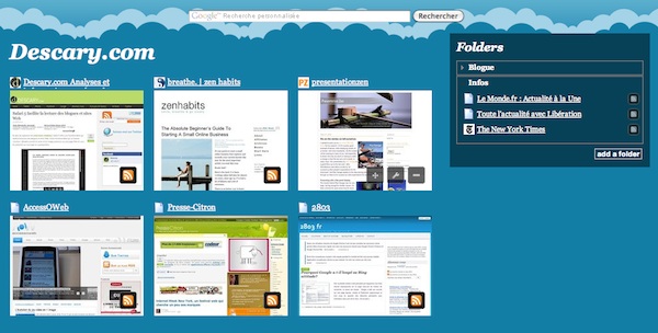 sitehoover Sitehoover, une page daccueil qui met de l’avant vos sites Web favoris