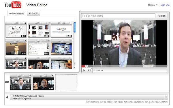 youtube mpontage YouTube lance un nouvel éditeur vidéo médiocre