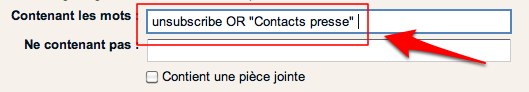 deux filtres qui allégeront votre boîte de réception [Astuce]