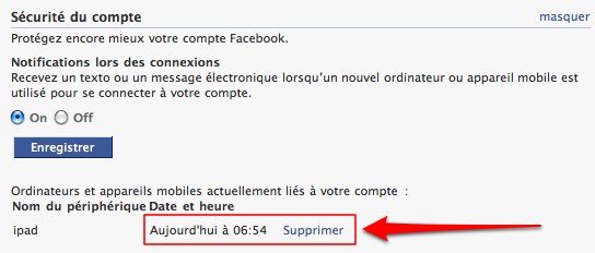 surveillez l’accès à votre compte et déconnectez le à distance