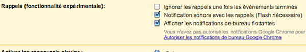 google agenda notification 1 Google Agenda: Rappels discrets [Google Chrome]