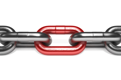 Iron chain with red link link Comment lier la section Employeurs de votre profil à votre page Facebook