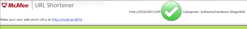 mcafee url McAfee, un service d’URL courtes sécuritaire