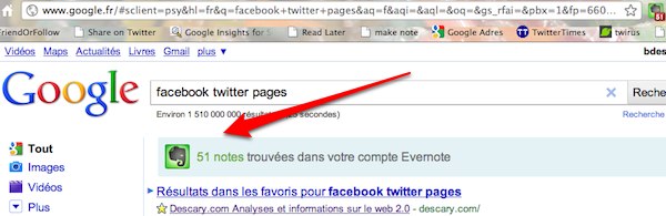 chrome-google-evernote chrome google evernote Chrome: recherchez simultanément sur Google et Evernote
