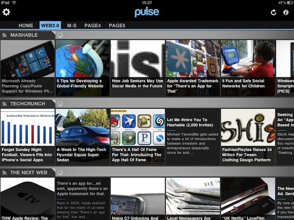 pulse-2 pulse 21 Pulse 2.0 un lecteur RSS visuel pour votre iPad