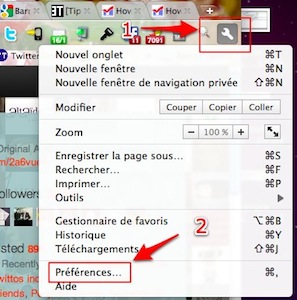option-chrome option chrome Google Chrome : comment ajouter vos moteurs de recherche favoris